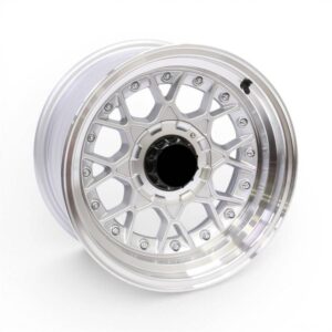 15" M8628 4/100 & 4/114 Silver Machine Lip Alloy Wheels