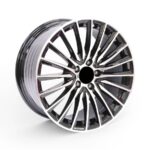 18" 0399 5/112 Black Machine Face Alloy Wheels