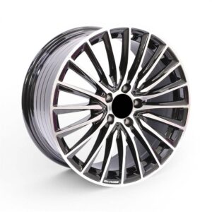 18" 0399 5/112 Black Machine Face Alloy Wheels