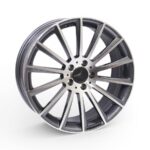 19" M073FF 5/112 Gunmetal Machine Face Alloy Wheels