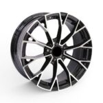 17" TWC483 5/100 Black Machine Face Alloy Wheels