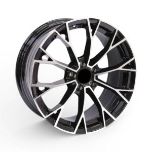 17" TWC483 5/100 Black Machine Face Alloy Wheels