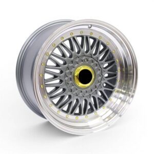 17" ZAR2602-76 4/100 & 5/100 Gunmetal Grey With Gold Rivets Alloy Wheels