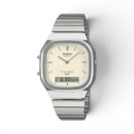 Casio AQ-240E-7A2DF Vintage Analog-Digital Silver Watch
