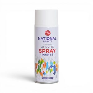 National Paints Fast Drying Acrylic Spray 400ml (White)