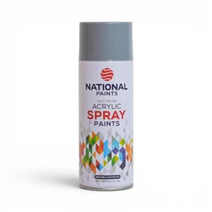 National Paints Fast Drying Acrylic Spray 400ml (Grey)