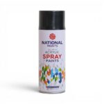 National Paints Fast Drying Acrylic Spray 400ml (Gloss Black)