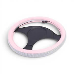 Diamond Bling Design Steering Wheel Cover (Pink )