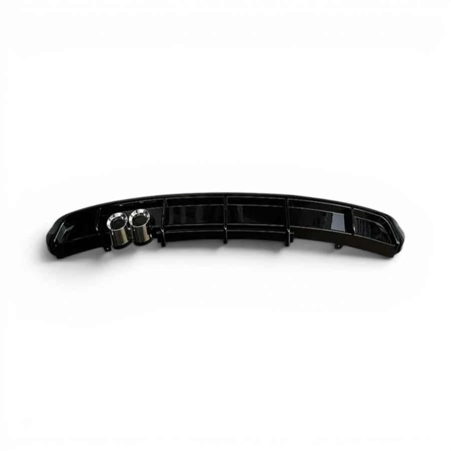 VPNRA070 Gloss Black Gti Style Rear Diffuser with Dummy Pipes for VW Polo Vivo/9N3 - Image 1