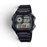Casio AE-1200WH-1AVDF World Time Digital Black Resin Watch
