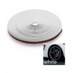 Rim Protector Stick-On Wheel Guard Trim – White