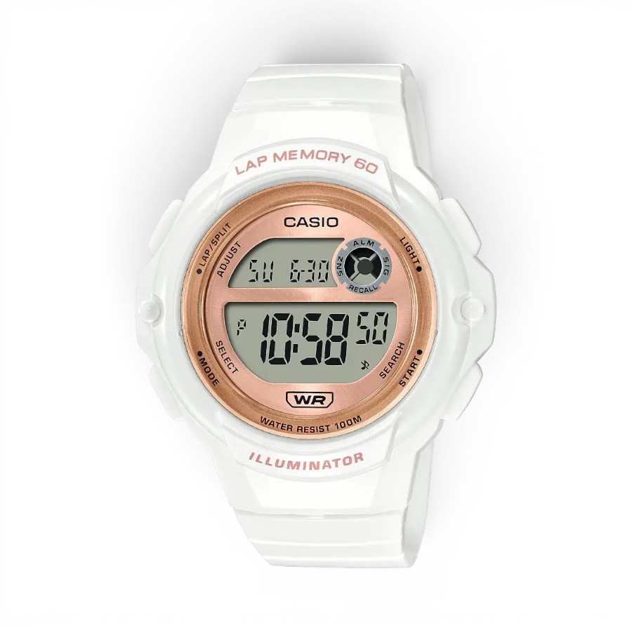 LWS-1200H-7A2VDF Casio LWS-1200H-7A2VDF Digital Sports White Resin Watch - Image 1