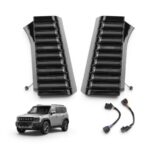 Jetour T2 Gloss Black Door Pillar LED Panels (pair)
