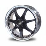 18" WN-02 4/100 & 4/114 Black Machine Lip Used Alloy Wheels