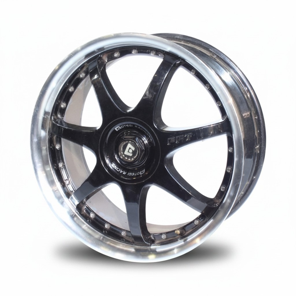 WN-02 18" WN-02 4/100 & 4/114 Black Machine Lip Used Alloy Wheels - Image 1