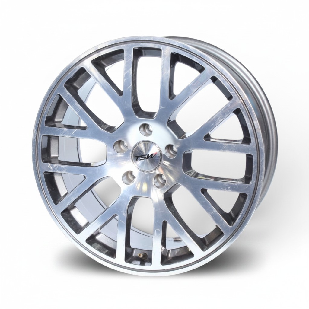 WN-06 18" WN-06 5/114 Machine Silver Used Alloy Wheels - Image 1