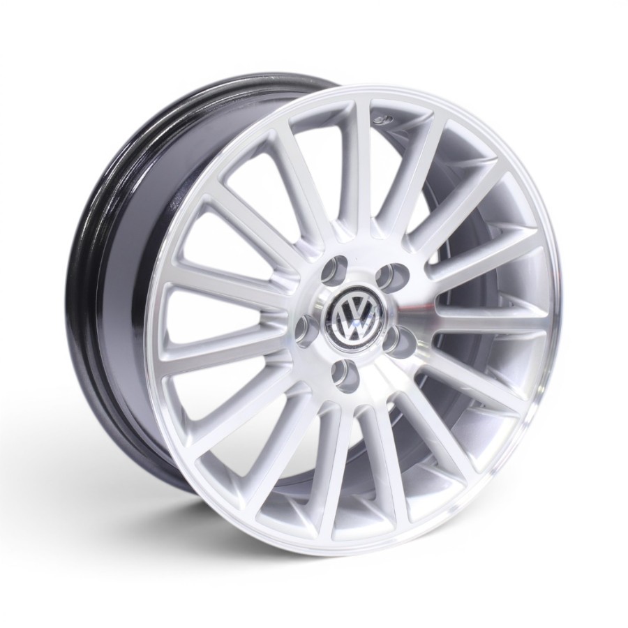 BK850 15 15" BK850 5/100 Machine Polished Silver Alloy Wheels - Image 1