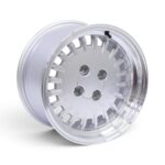 15" M8614 4/100 & 4/114 Silver Machine Lip Alloy Wheels