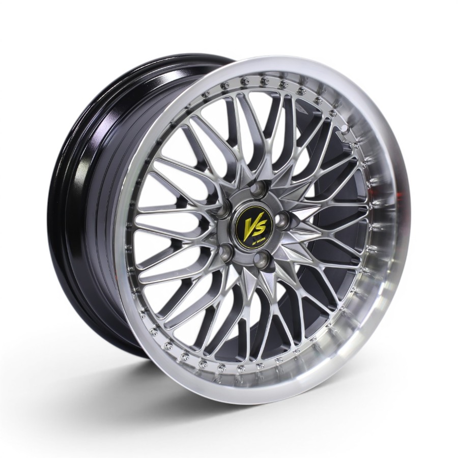 ZAR2602-100 18 18" ZAR2602 5/112 Hyper Black With Chrome Rivets Alloy Wheels - Image 1