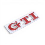 GTI Bootlide Badge - Red & Chrome - 85x22mm