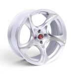 17" GRX1730 4/100 Silver Machine Alloy Wheels