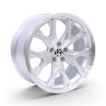 17" M8930 5/100 Silver Polished Lip Alloy Wheels