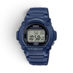 Casio W-218H-2AVDF Navy Digital Resin Strap Watch