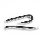 Mk8 R Design Rear Badge - Black & Chrome (65x35mm)