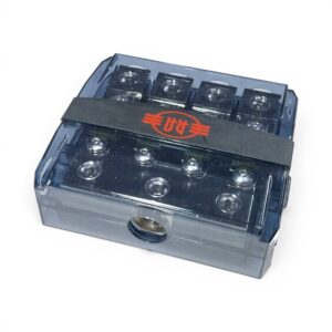 Reference Audio RA-MANL-DB04 0/2G in 2/4GA Out Distribution Block Fuse Holder