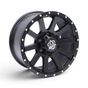 16" Slayer 6/139 Black with Silver Rivets Alloy Wheels
