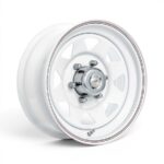 15" A-Line Spoke 5/165 White Steel Wheels