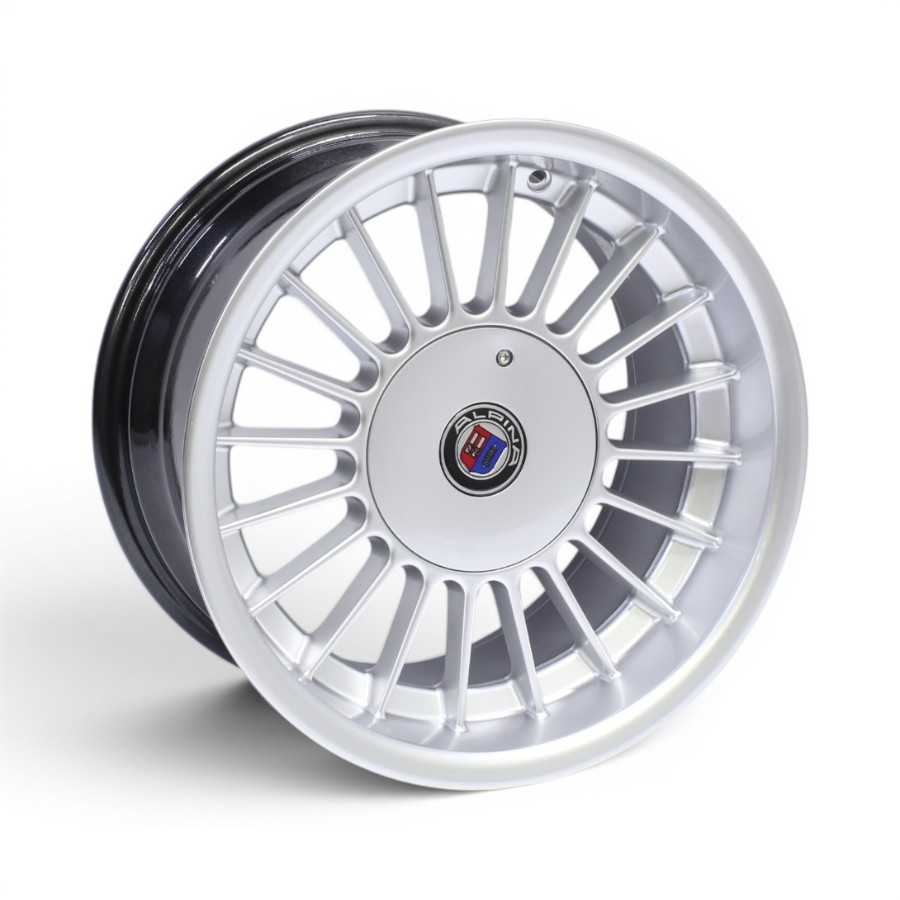 H35-5332-C 15" Alpina 4/100 & 4/108 Hyper Silver Alloy Wheels - Image 1