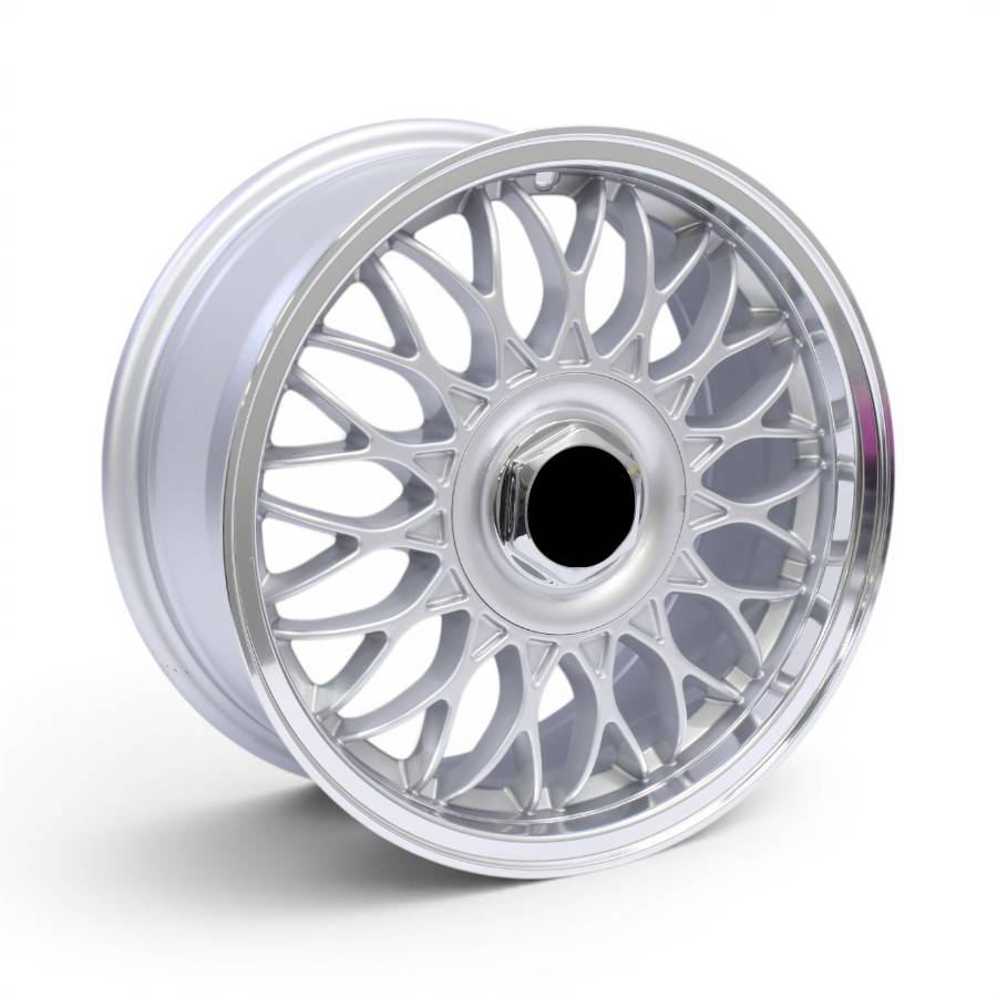 TWC511 15" TWC511 4/100 & 5/100 Silver Machine Lip Alloy Wheels - Image 1