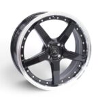 17" KCV03 4/100 Piano Black Alloy Wheels