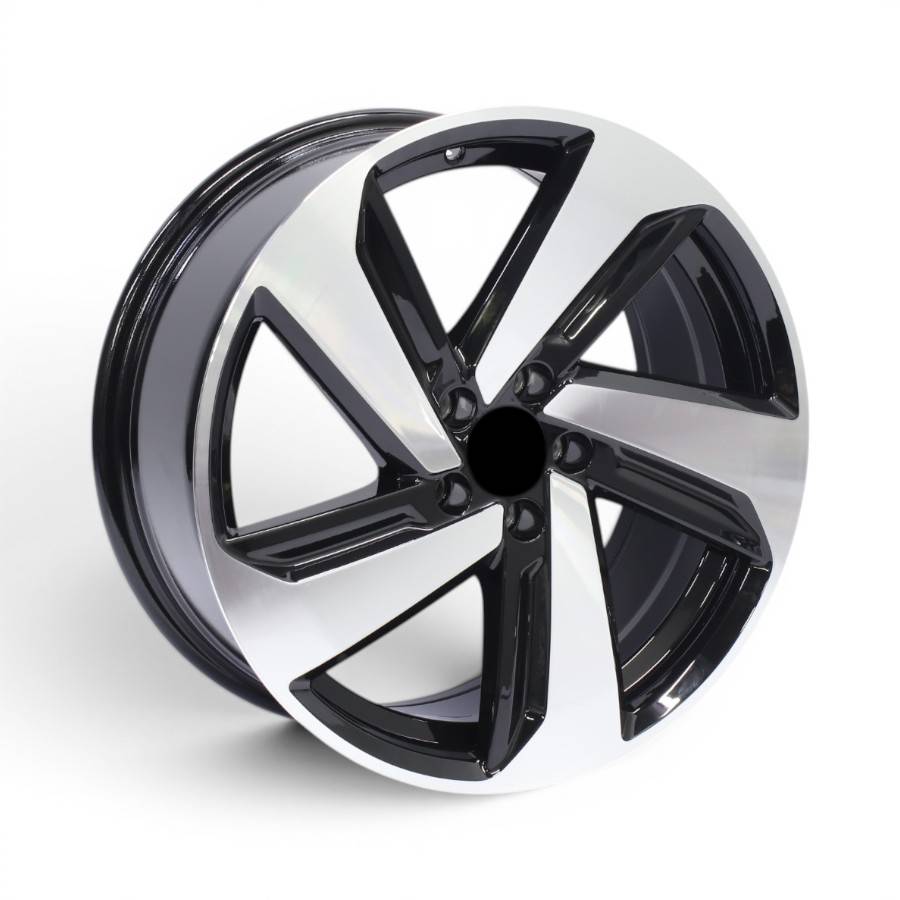 TWC1346 17" TWC1346 5/100 Black Machine Face Alloy Wheels - Image 1