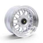 17" NDT-10 4/100 & 5/100 Silver Machine Lip with Rivets Alloy Wheels