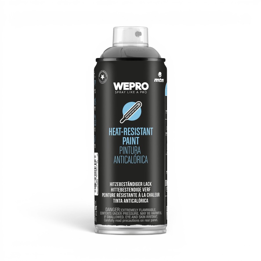 EX014PR0205 MTN WePRO Heat-Resistant Paint - 400m (Matt Cast Iron) - Image 1