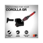 K&N 69-8625TWR Cold Air Intake System - High-flow Air Filter, Aluminum Tube - TOYOTA GR COROLLA L3-1.6L F/I - Image 2