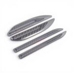 Universal Aluminium & Carbon Fibre LooK Door Guard Stickers (119x210mm) set of 4