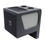 10" Vinyl Single Subwoofer Enclosure with Cup Holders for Toyota Hilux Club Cab - Image 2