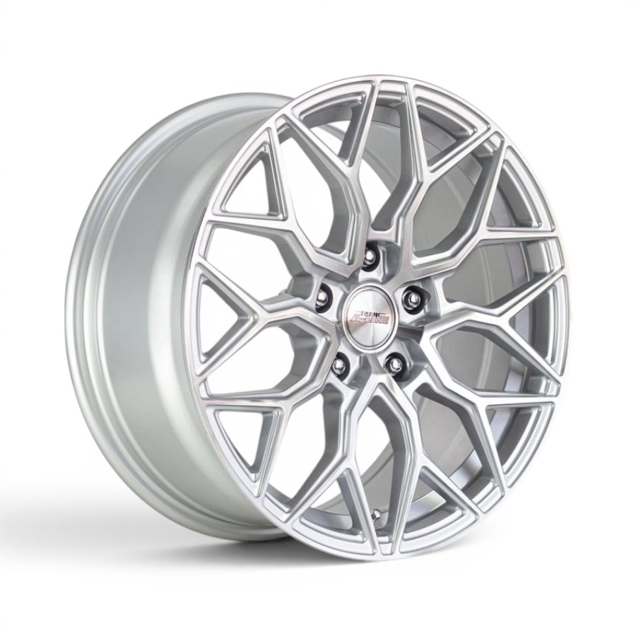 82341407 Scar-ARCTIC-SILVER-side-1-of-1 17" A-Line Scar 5x120 Arctic Silver Machine Face Flow Form Alloy Wheels - Image 1
