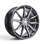 16" A-Line VF1 5x114 Black Machine Face Alloy Wheels
