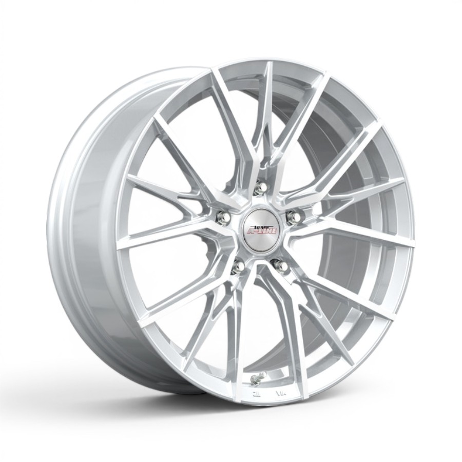82403642 Menace-ARCTIC-SILVER-side 17" A-Line Menace 5x112 Arctic Silver Flow Form Alloy Wheels - Image 1