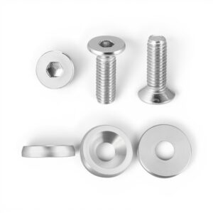 Universal Brushed Silver Fender Washers (6 pc set)