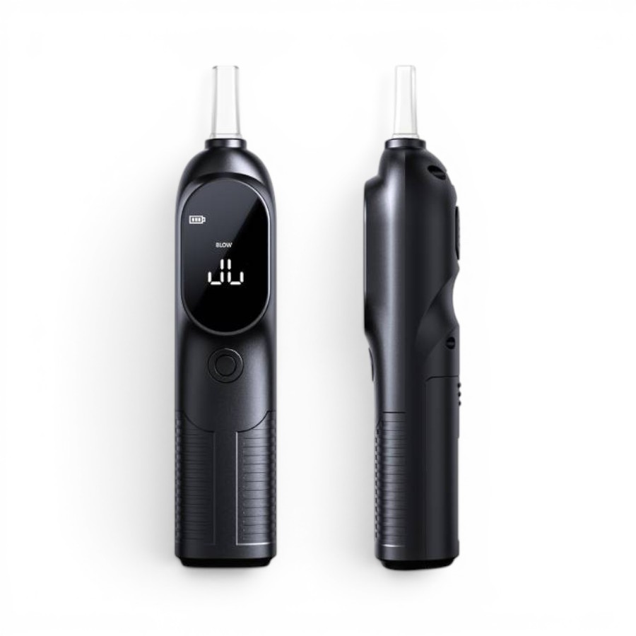 BLACK S3 S3 Alcohol Breathalyzer Tester - Portable with USB Rechargeable - Image 1