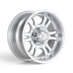 15" A-Line Fear 5x114 Arctic Silver Alloy Wheels