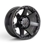 15" A-Line Monsoon 6x139 Gunmetal Alloy Wheels