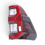 Red with Matt Black Trim Tailights for Toyota Hilux Revo GR (Pair) - Image 3