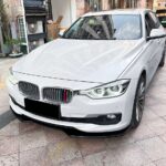 Gloss Black Flat Lip 3-piece Front Spoiler Suitable for Bmw F30 - Image 2