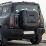 Gloss Black Square Design Spare Wheel Cover for Jetour T2 (only 18" wheel size) - Image 2